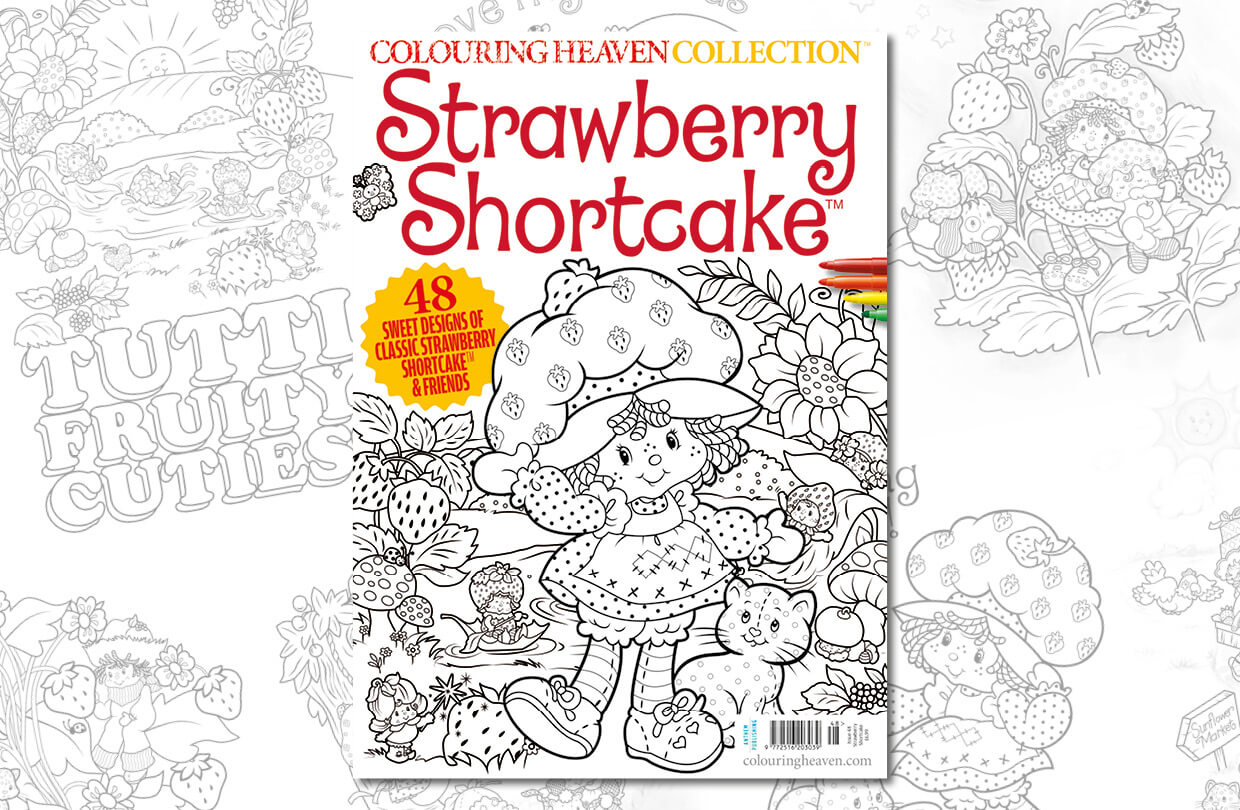 New issue colouring heaven collection strawberry shortcake â colouring heaven