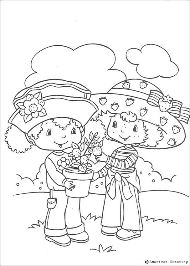 Strawberry shortcake coloring pages