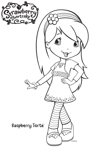 Strawberry shortcake birthday party printable coloring pages