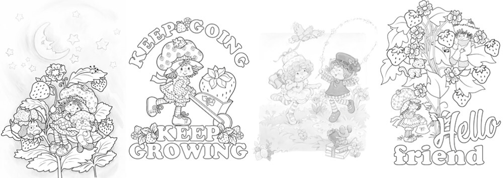 New issue colouring heaven collection strawberry shortcake â colouring heaven