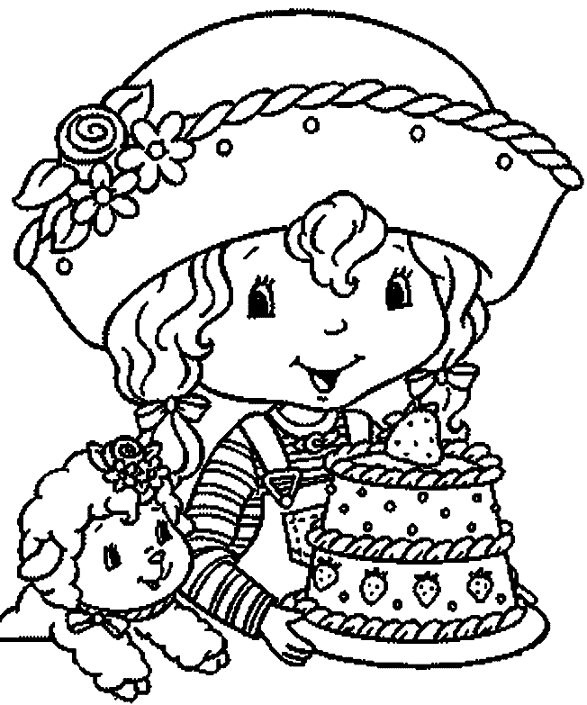 Strawberry shortcake coloring pages to download