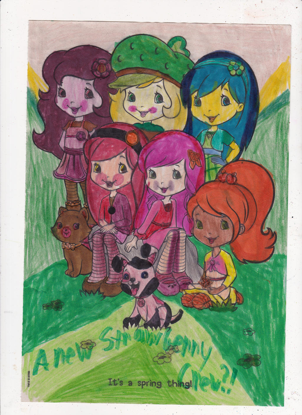 Strawberry shortcake coloring page by omgpeeps on