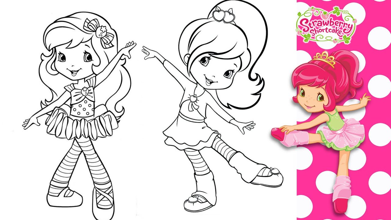 Ballet dancing strawberry shortcake coloringð plum pudding coloring page ballet coloring page