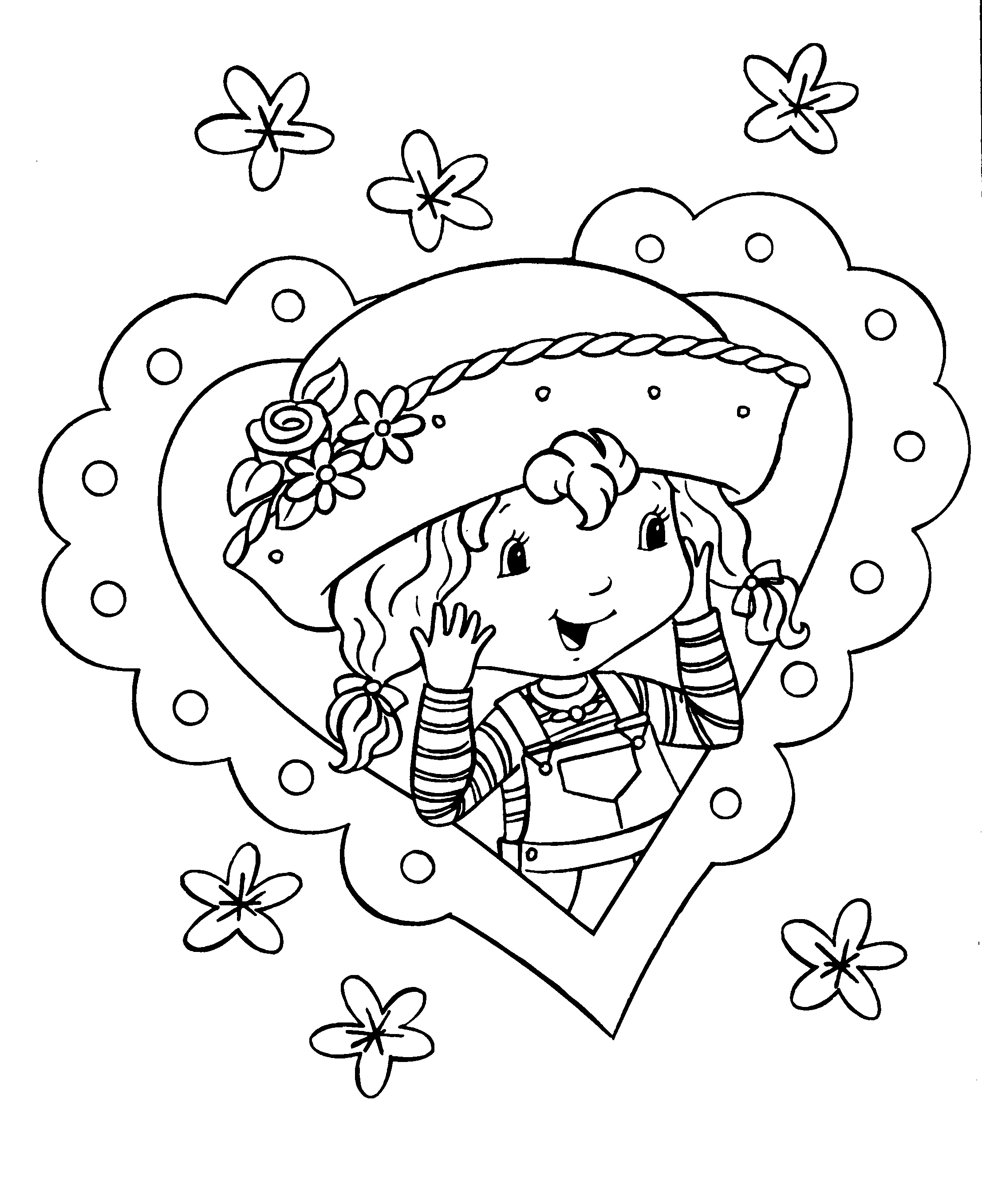 Strawberry shortcake coloring pages