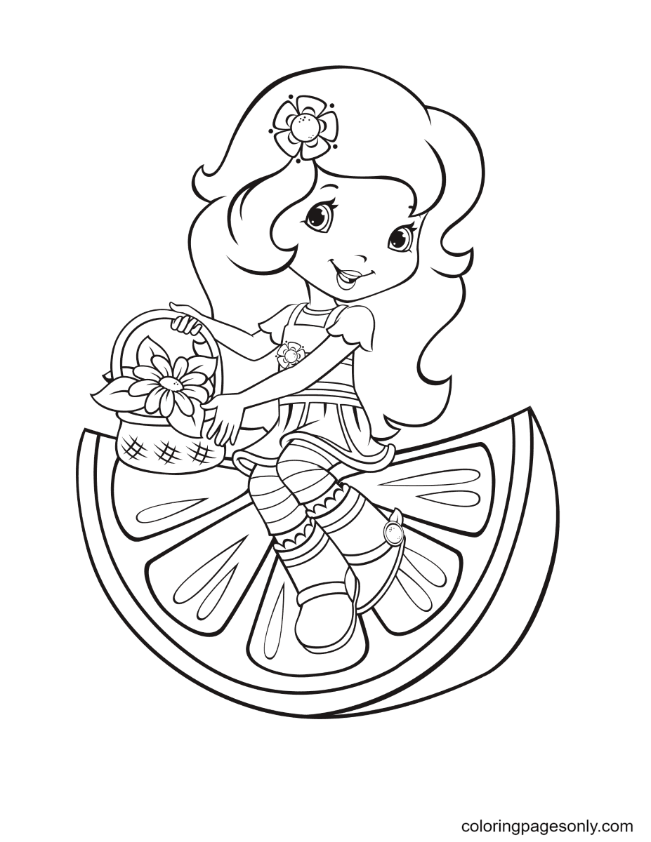 Strawberry shortcake coloring pages printable for free download