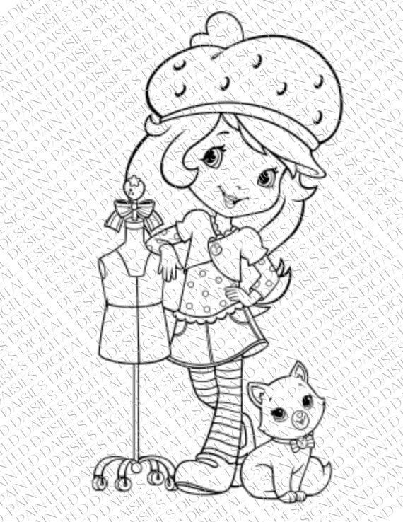 Strawberry shortcake coloring pages