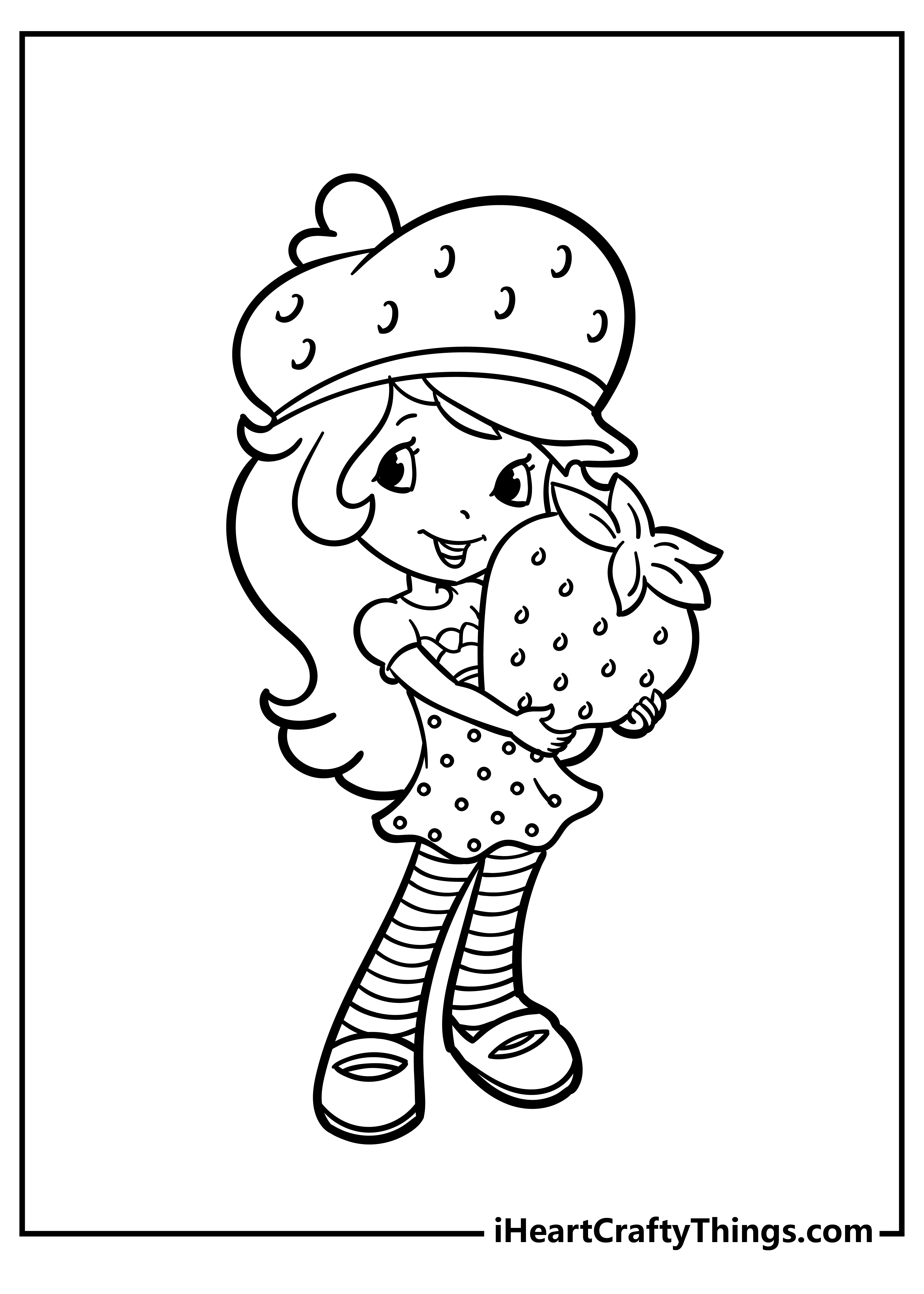 Strawberry shortcake coloring pages free printables