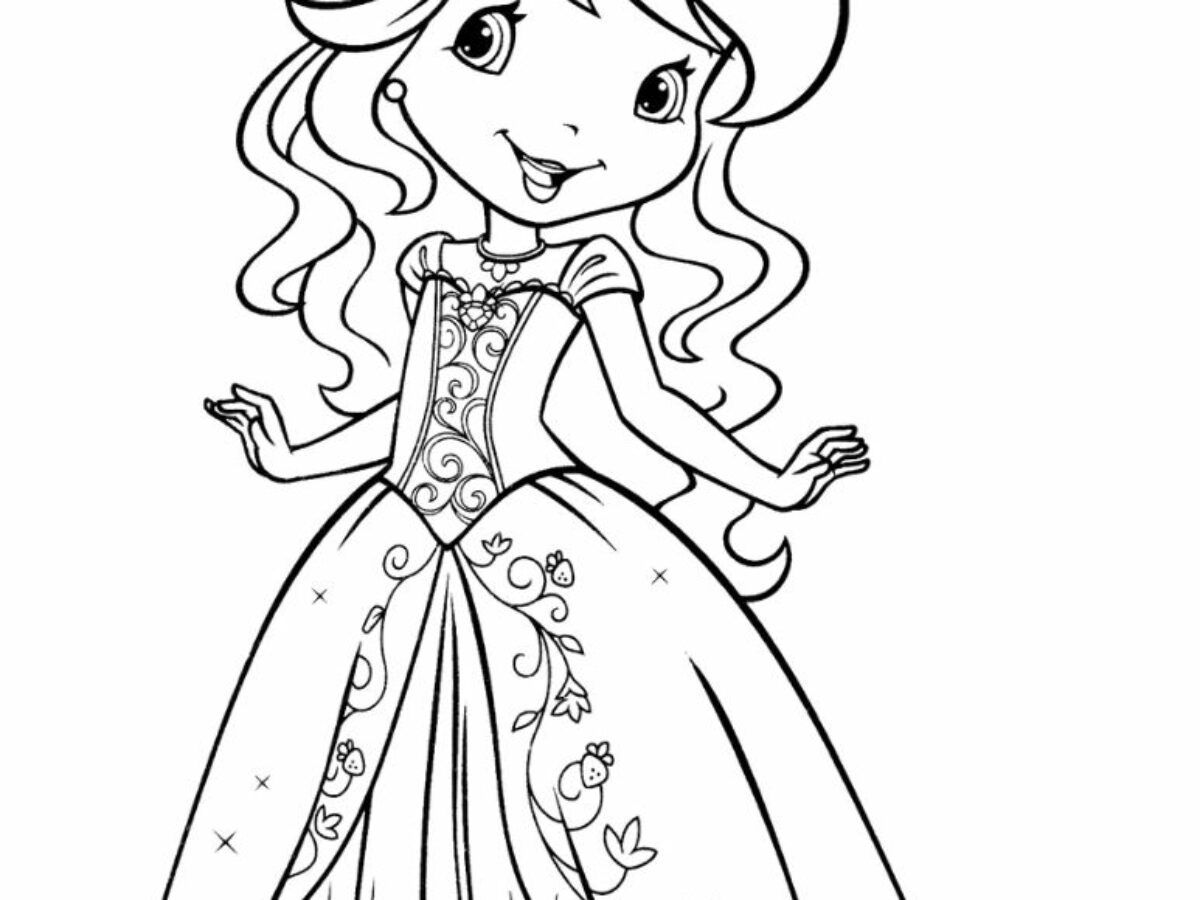 Strawberry shortcake coloring pages for kids add some color to that shortcake