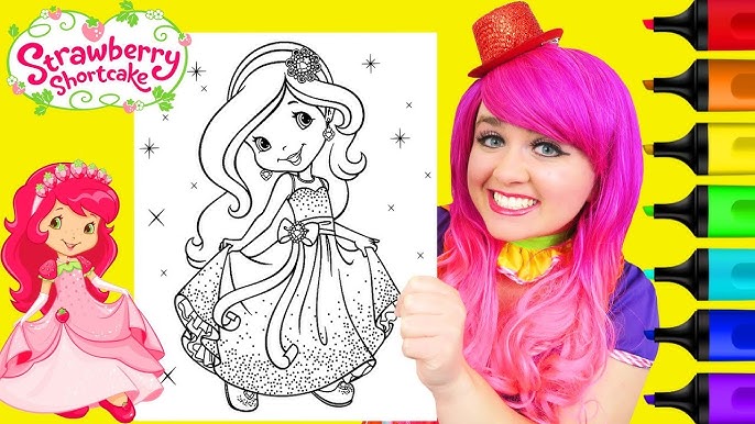 Strawberry shortcake princess coloring pages art and coloring fun