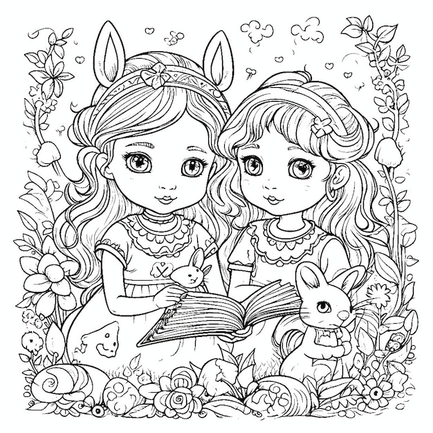 Page princess coloring page images