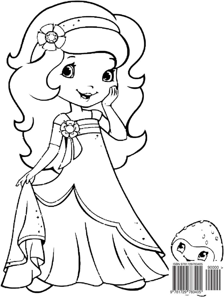 Strawberry shortcake coloring book coloring book for kids and adults activity book with fun easy and relaxing coloring pages books