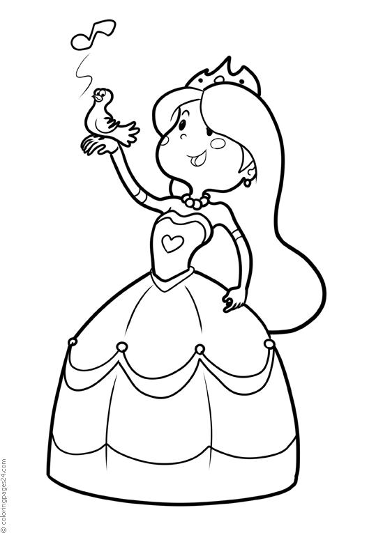 Princesses coloring pages