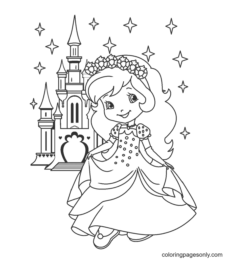 Strawberry shortcake coloring pages printable for free download