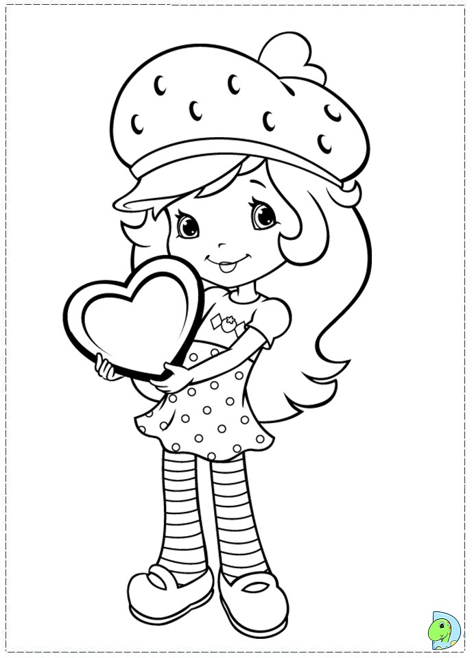 Strawberry shortcake coloring page