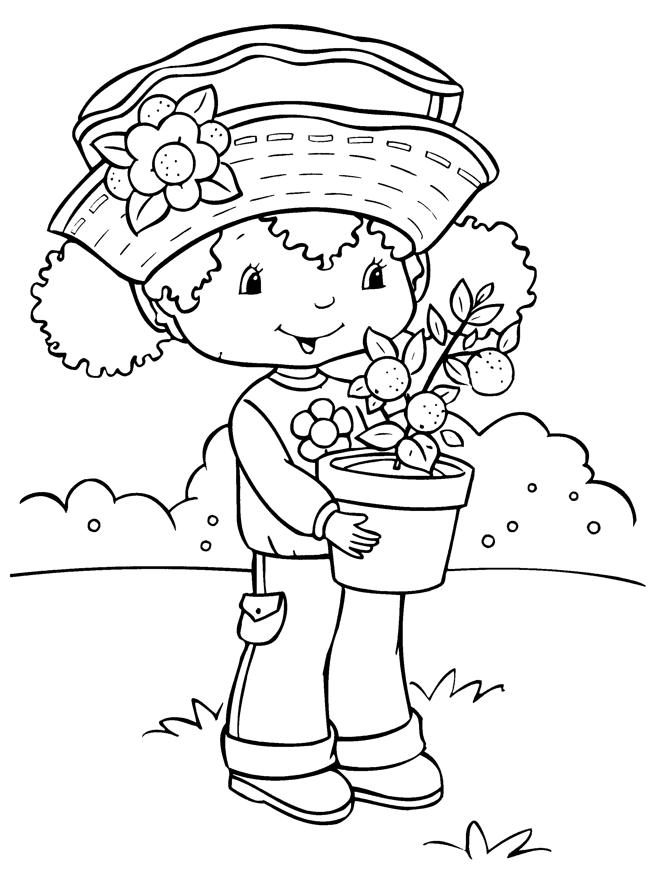 Strawberry shortcake coloring pages to print for free