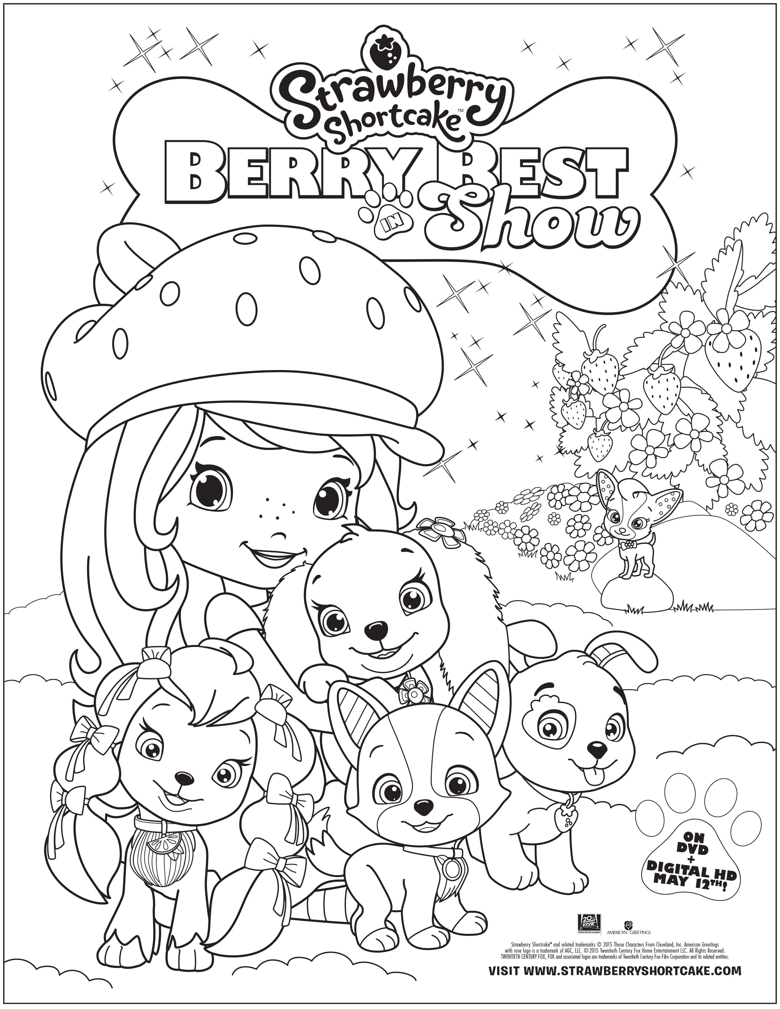 Strawberry shortcake berry best in show free printable