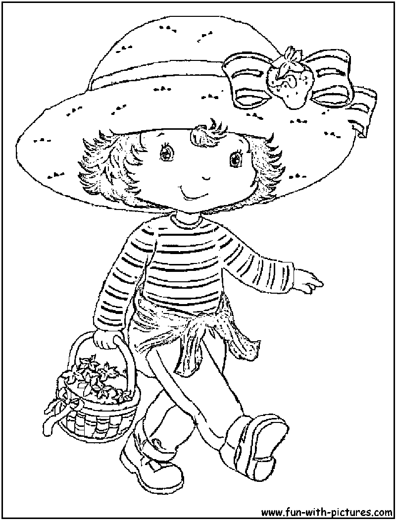 Strawberry shortcake coloring pages