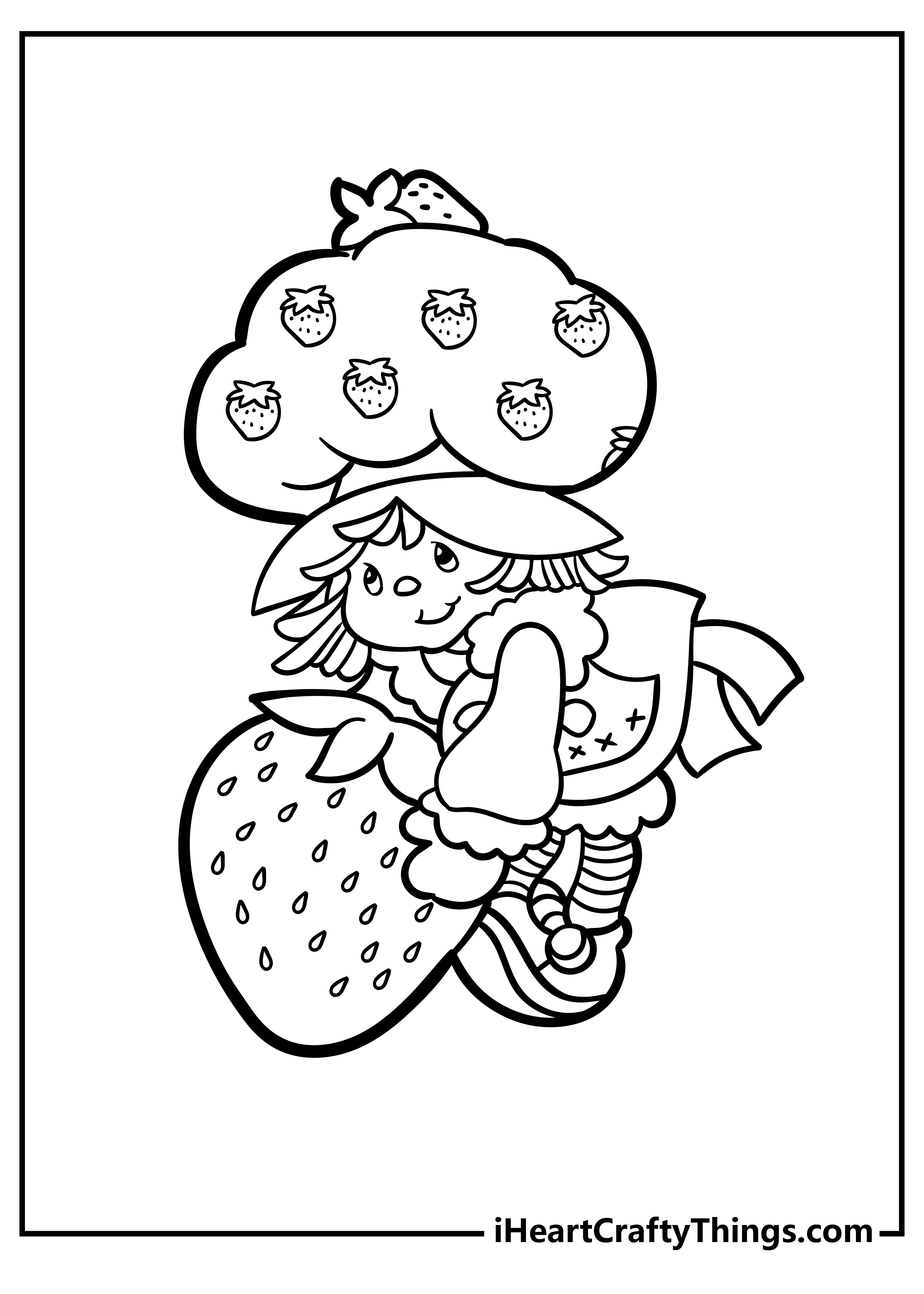 Strawberry shortcake coloring pages free printables