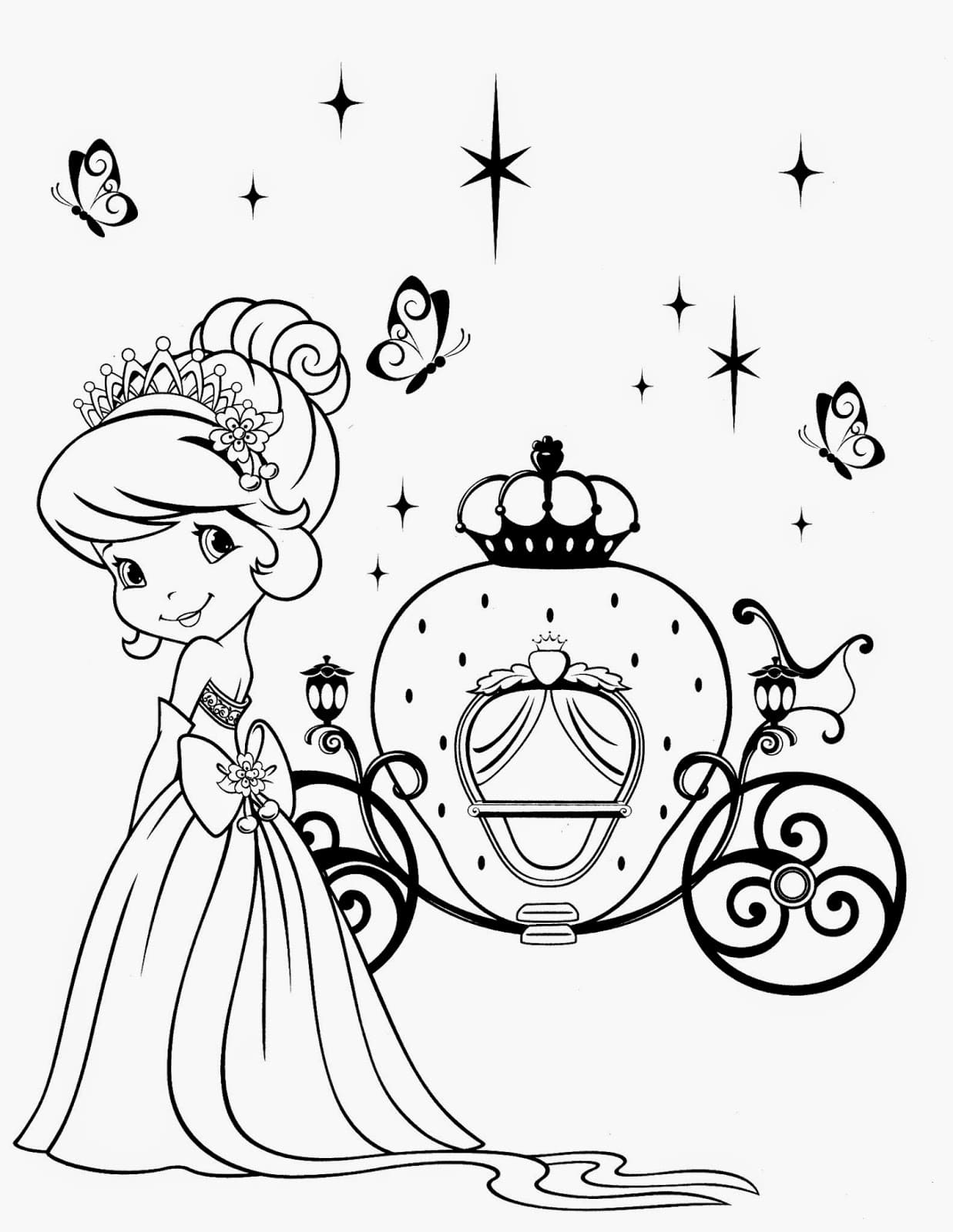 Coloring pages strawberry shortcake free printable