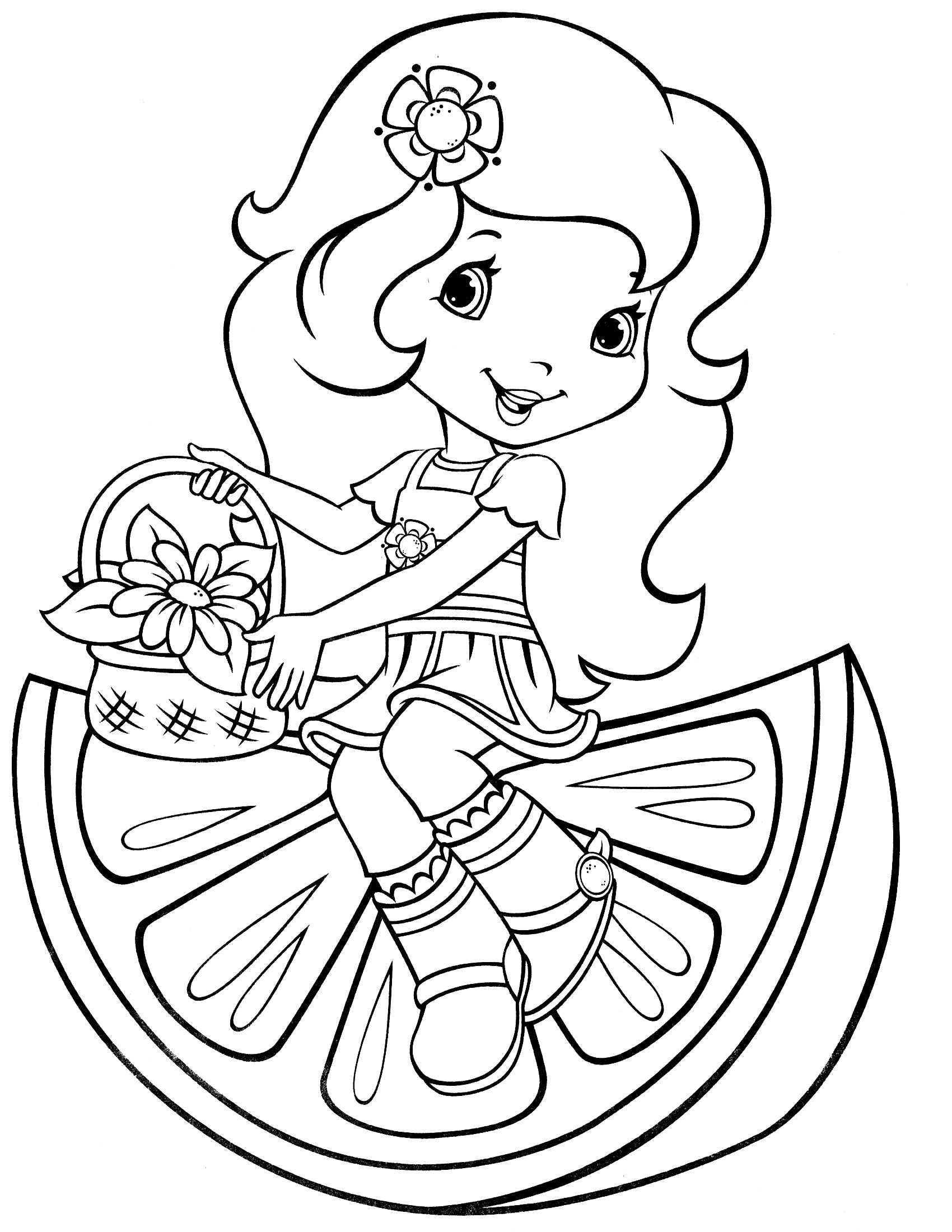 Strawberry shortcake coloring pages pdf to print