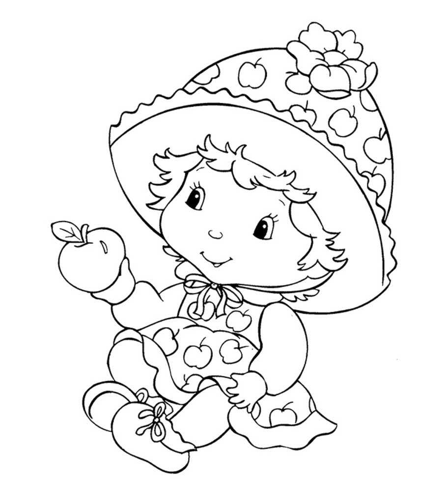 Top free printable strawberry shortcake coloring pages online