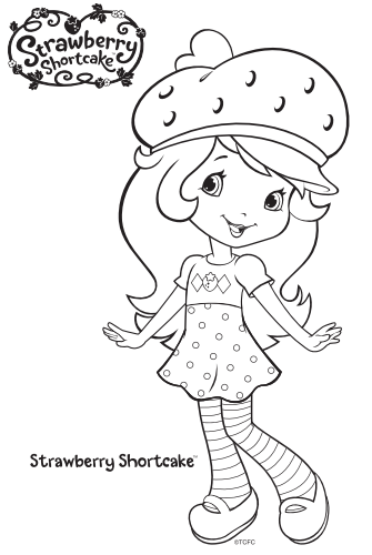 Strawberry shortcake birthday party printable coloring pages