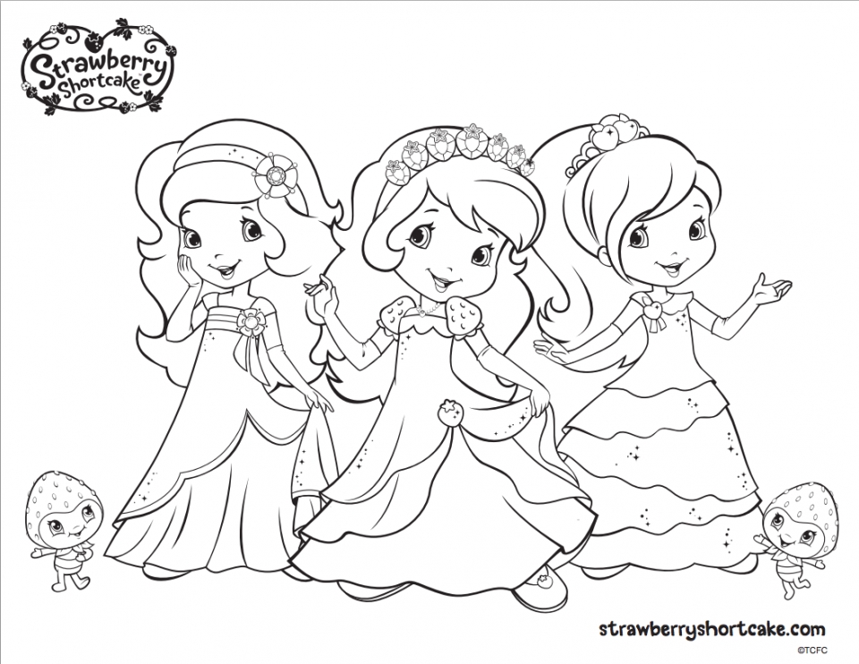 Get this strawberry shortcake printable coloring pages