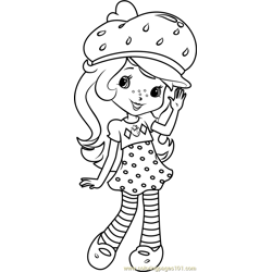 Strawberry shortcake coloring pages for kids printable free download