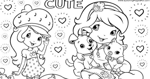 Strawberry shortcake coloring pages for girls rcoloringpagespdf