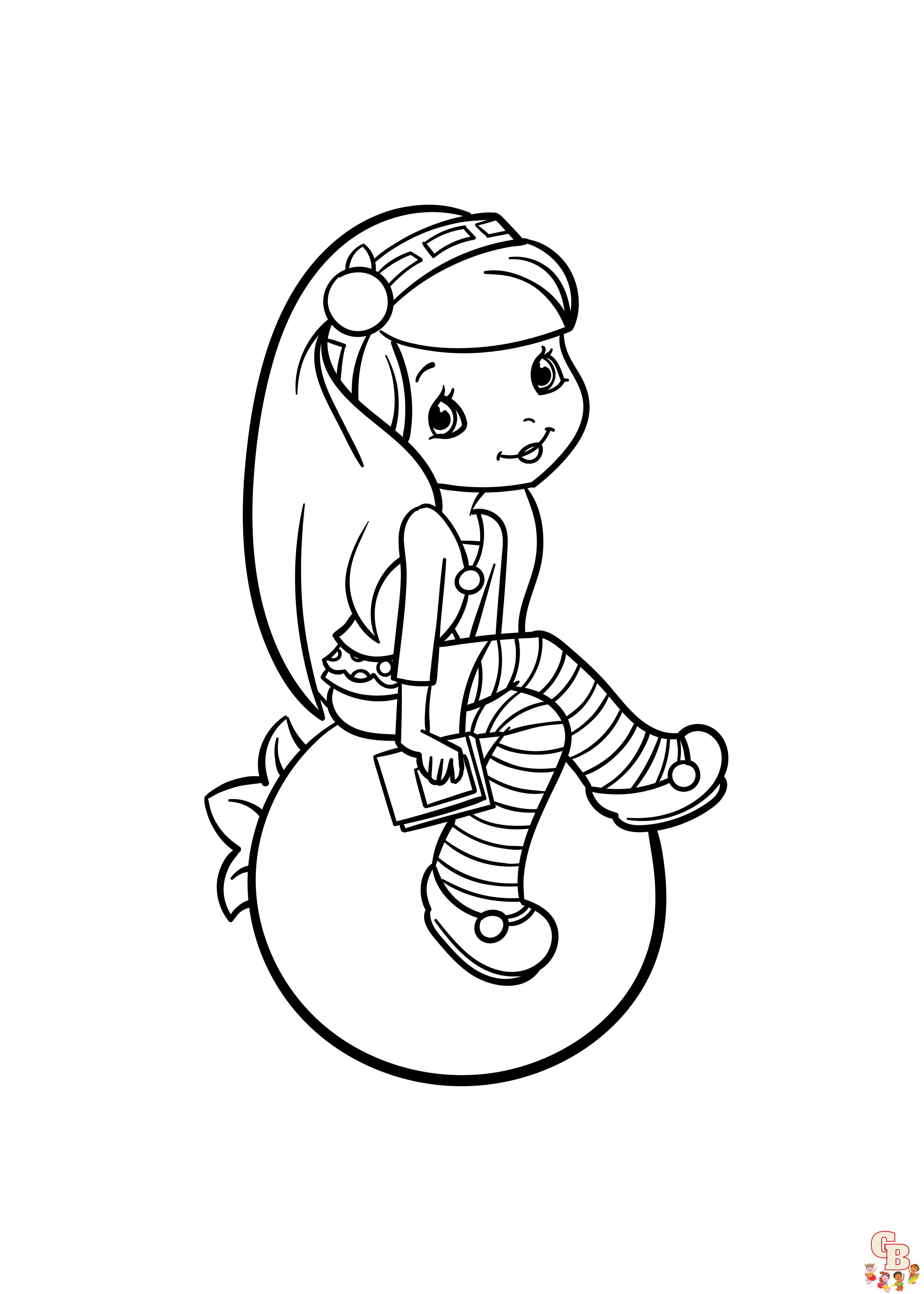 Free printable strawberry shortcake coloring pages for kids