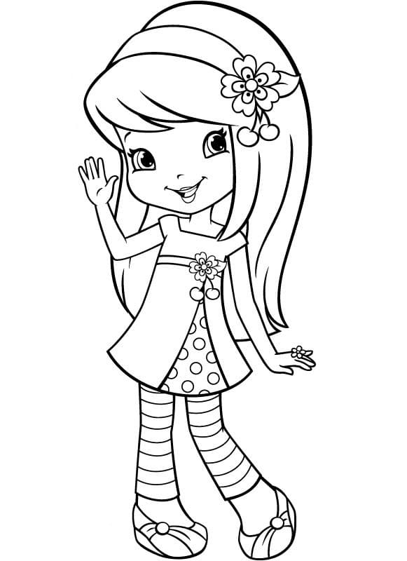 Cherry jam from strawberry shortcake coloring page