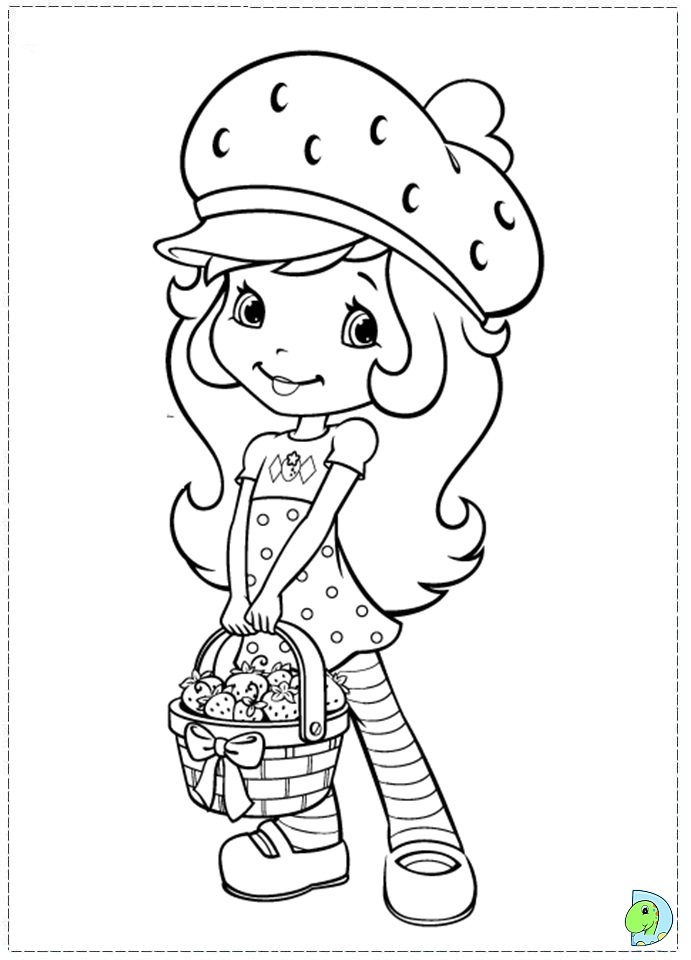 Strawberry shortcake coloring page