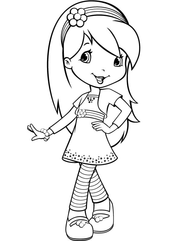 Raspberry torte from strawberry shortcake coloring page