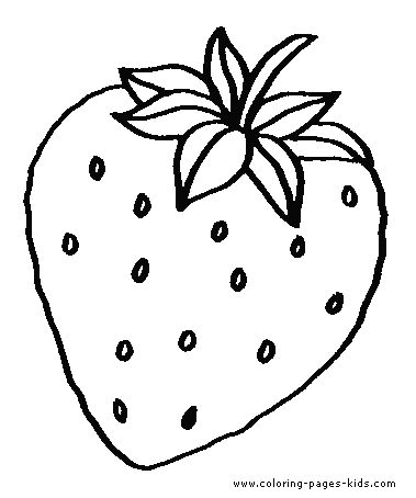 Strawberry coloring pages vegetable coloring pages fruit coloring pages