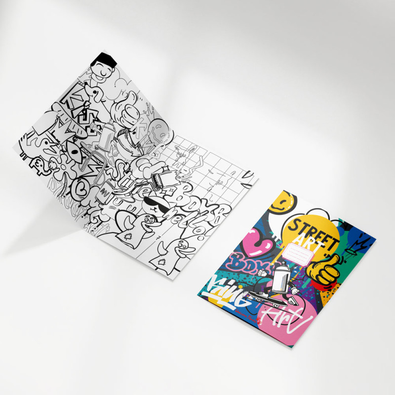 Street art coloring book