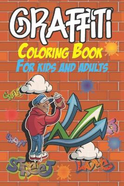 Graffiti coloring book for kids and adults coloring pages