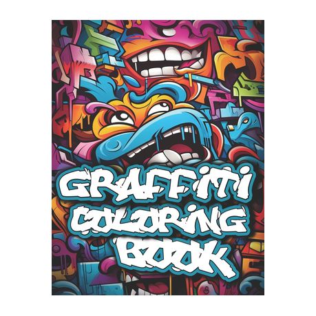 Graffiti coloring book graffiti street art coloring pages for teens and adults shop today get it tomorrow