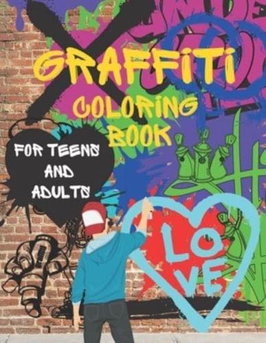Graffiti loring book for teens and adults louring pages for all levels street art loring books stress relief funny gift for everyone fox blackwells