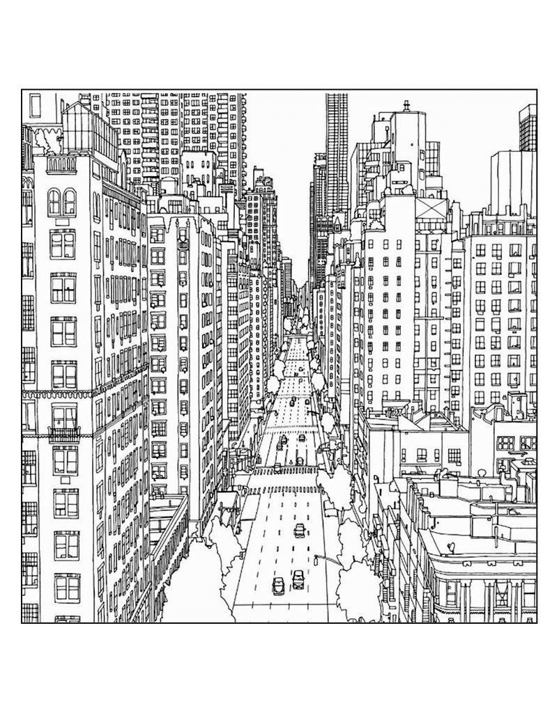 City coloring pages