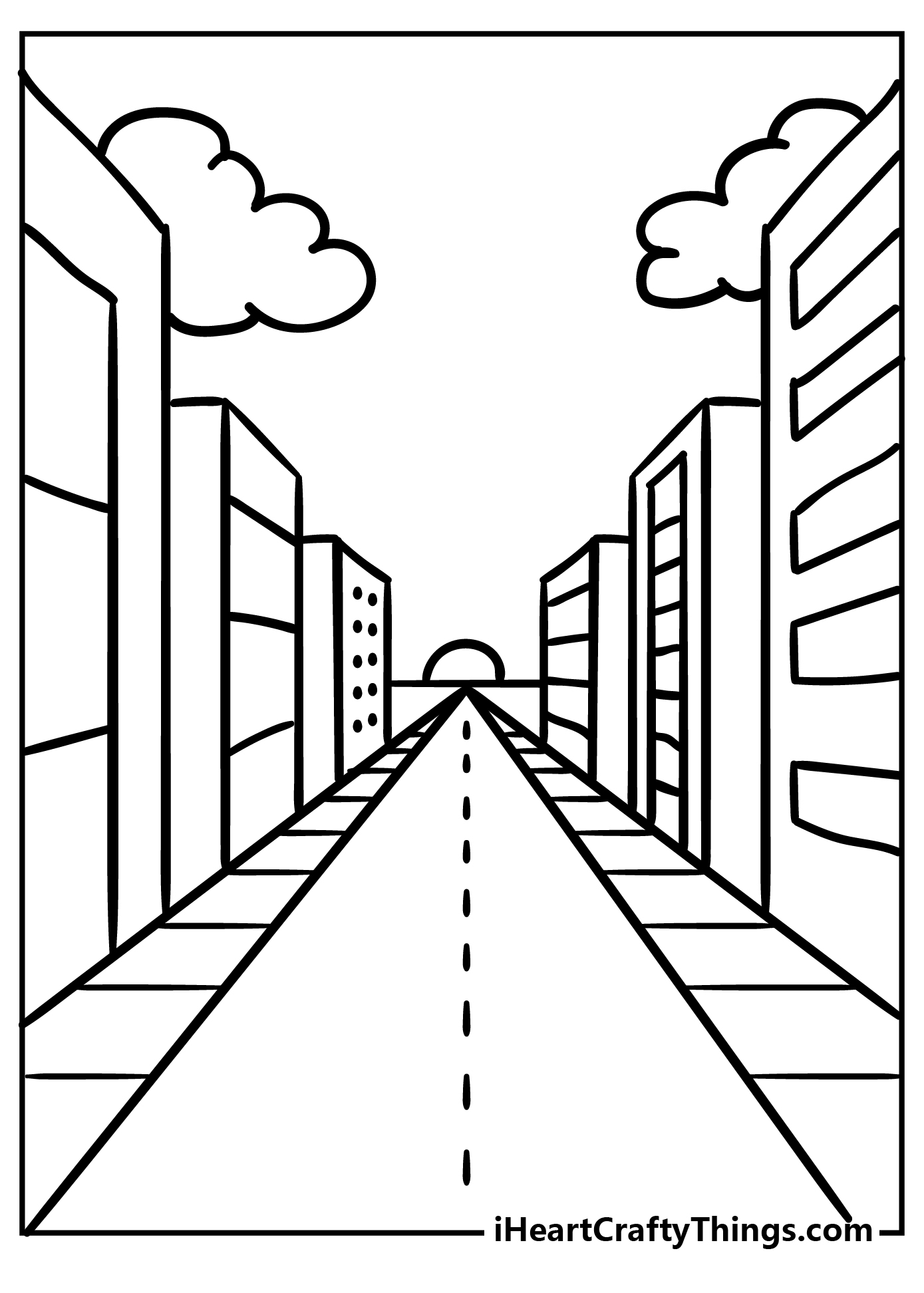 City coloring pages free printables