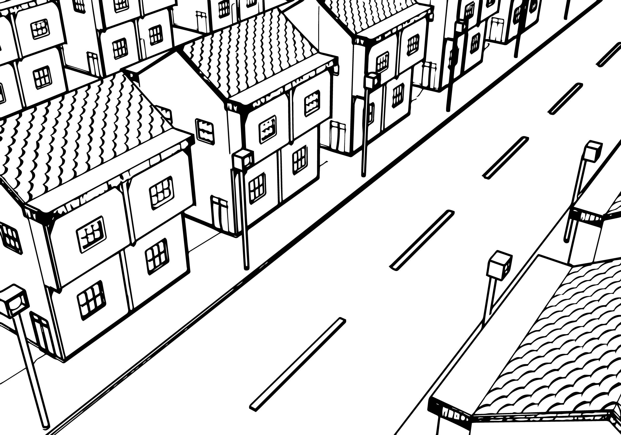 Street coloring pages