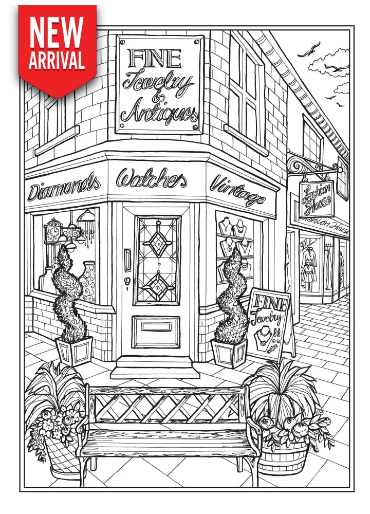 Creative haven main street coloring book â coloring book zone