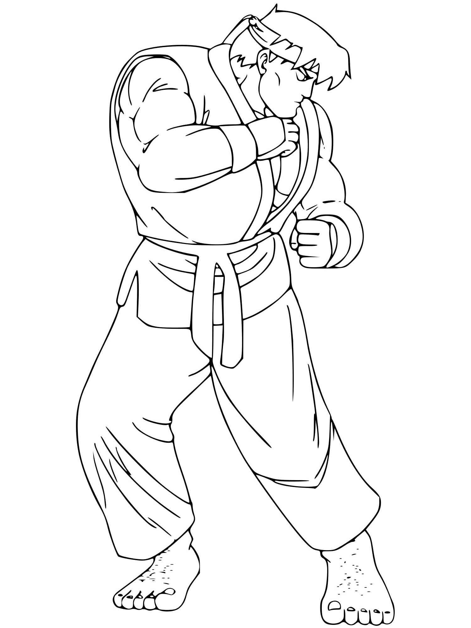 Street fighter coloring pages