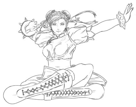 Coloring pages for street fighter fans