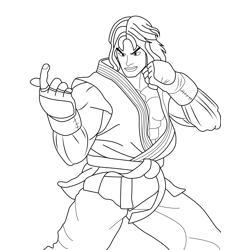 Street fighter coloring pages for kids printable free download