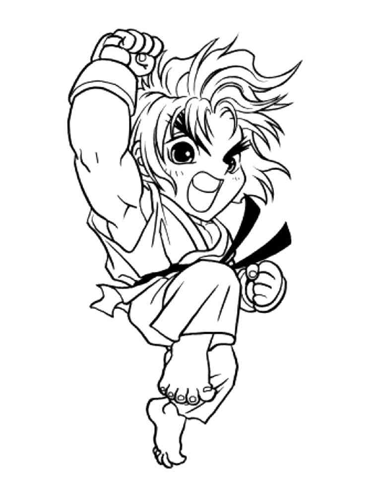 Street fighter coloring pages