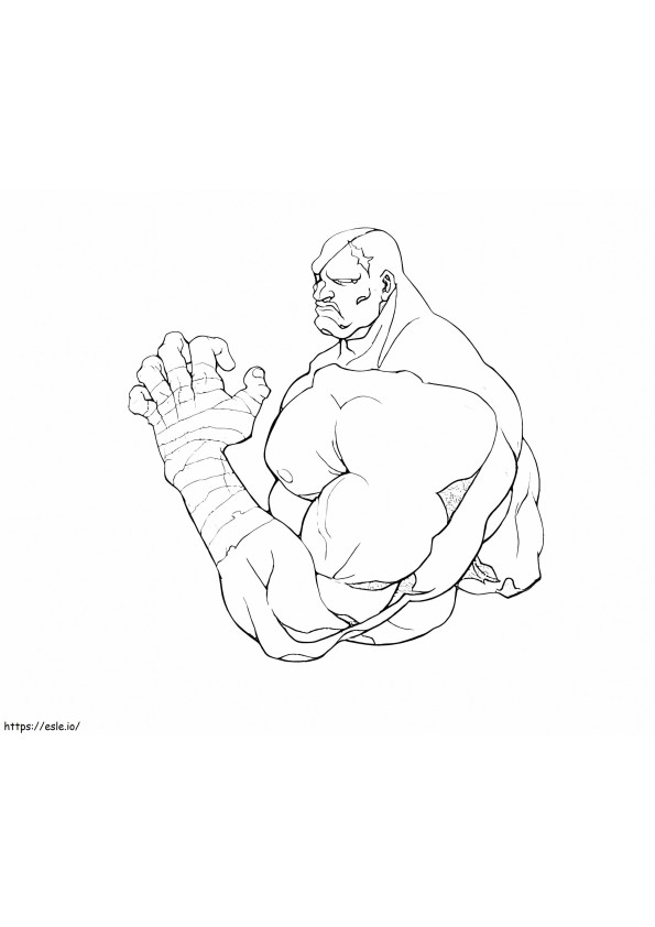 Street fighter art coloring pages