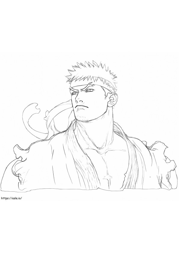 Street fighter art coloring pages