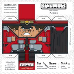 Download the squatties m bison paper toy character street fighter finn star wars paper toys