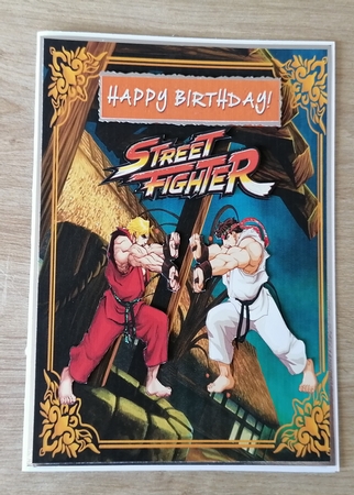 Street fighter birthday card